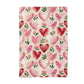 Valentine Heart Rustic Kitchen Towel Waffle Baking Farmhouse