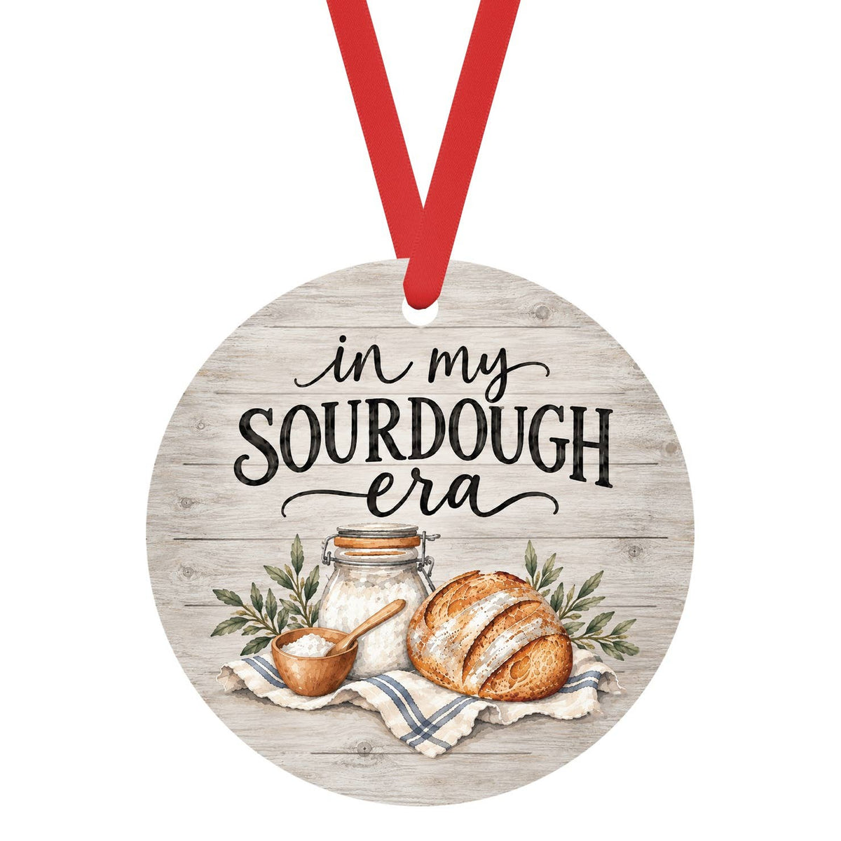 In My Sourdough Era Christmas Ornament, Baker Gift Ornament
