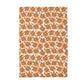Sketched Orange Pumpkin Patch Fall Kitchen Towel Waffle
