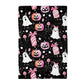 Ghost Smiles Halloween Fall Collage Kitchen Towel Waffle