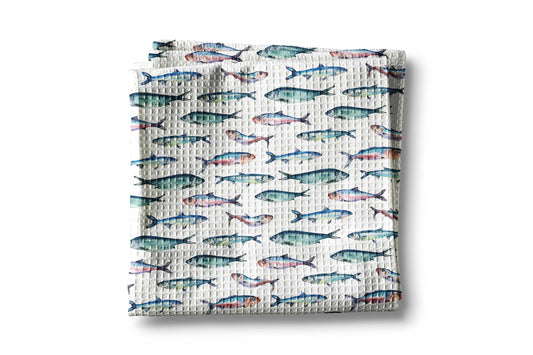 Father’s Day Gift Fish Saltwater Coastal Ocean Kitchen Towel