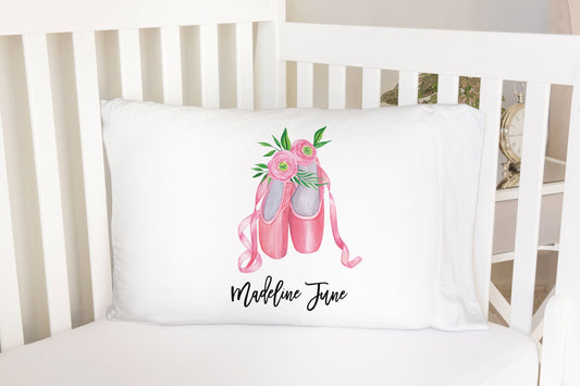 Ballerina Dance Standard Pillowcase | Personalized Pillow Cover | Girls Room Decor | Nursery Decor