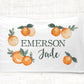 Clementine Orange Standard Pillowcase | Personalized Pillow Cover | Girls Room Decor | Nursery Decor