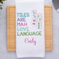 Mahjong Waffle Weave Towel | Mahjongg themed Towel | Mahjong-themed Gift for Kitchen | Mahjong Party Gift | Hostess Gift