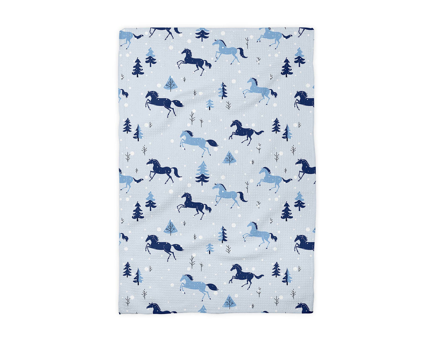 Horse Pony Equestrian Tack Kitchen Towel Waffle Gifts Farm