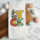 St. Patrick's Day Luck Towel | Kitchen Holiday Towel | Irish Holiday Dish Towel | Shamrock Decor | St. Patrick's Day Decor | Seasonal Decor