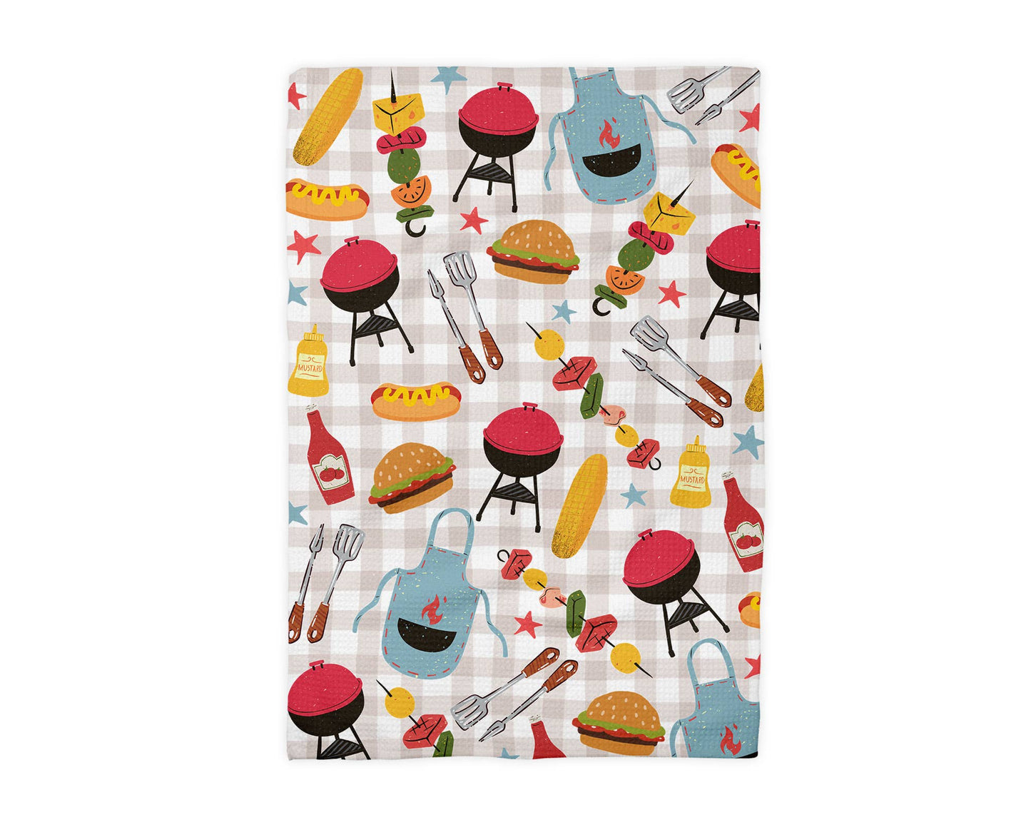 Fathers Day BBQ Grill Kitchen Towel Summer Cookout Gift