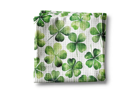 St. Patrick’s Day Kitchen Towel – Waffle Weave, Lint-Free, Super Absorbent, Irish Holiday Decor
