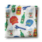 Fathers Day Dad Collage Kitchen Towel Summer Cookout Gift