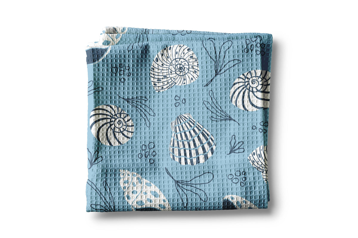 Nautical Seashell Preppy Anchor Beach Ocean Kitchen Towel (Copy)