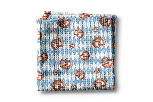 Bavarian German Pretzel Kitchen Towel Oktoberfest Gift