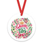 Queen of the Tiles Mahjong Christmas Ornament, Mahj Tree