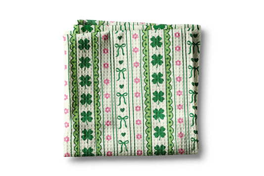 Shamrock Irish Kitchen Towel St Patrick's Day Decor Lucky