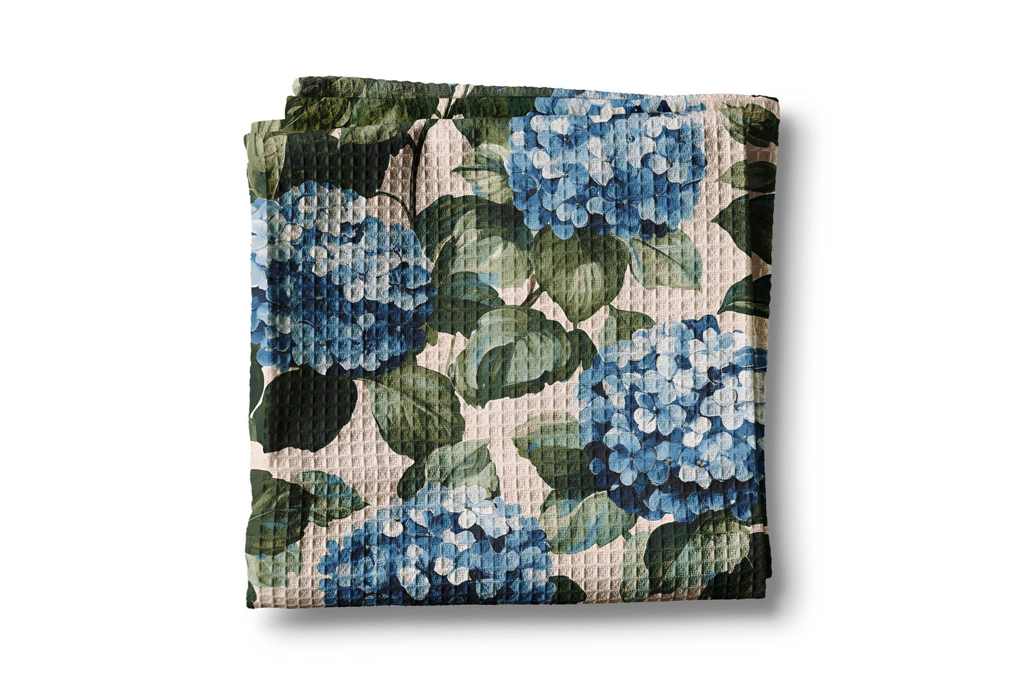 Hydrangea Pastel Easter Kitchen Towel Waffle Weave Floral Citrus Summer Southern Preppy Hostess