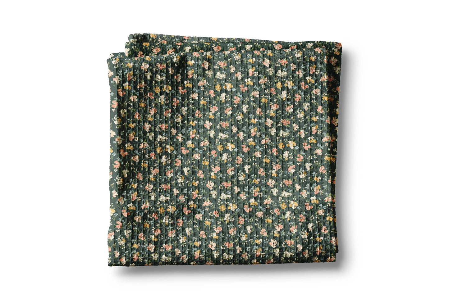 Fall Floral Waffle Weave Kitchen Towel Autumn Flower Boho