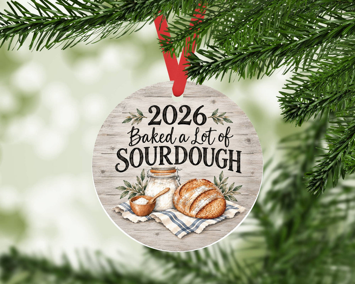 2026 Baked a Lot of Sourdough Christmas Ornament Baker Tree