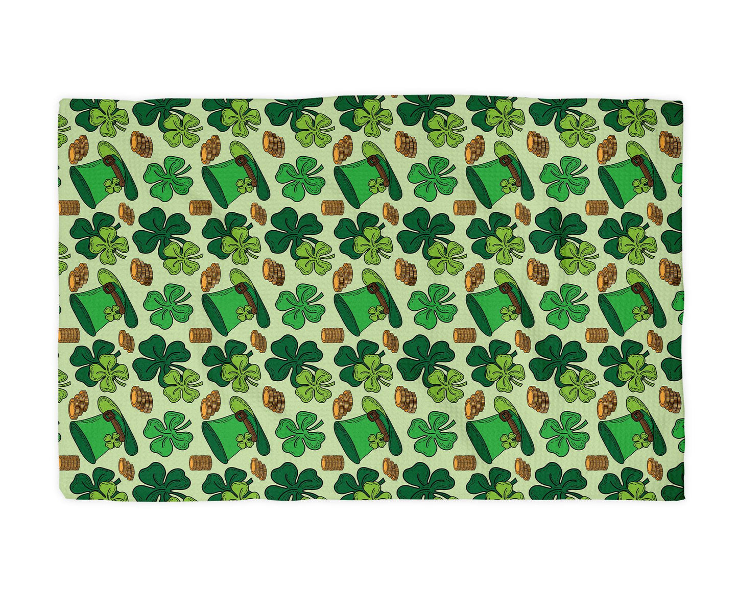 St. Patrick’s Day Kitchen Towel – Waffle Weave, Lint-Free, Super Absorbent, Irish Holiday Decor