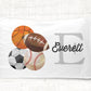 Sports Monogram Standard Pillowcase | Personalized Pillow Cover | Boy Room Decor | Nursery Decor