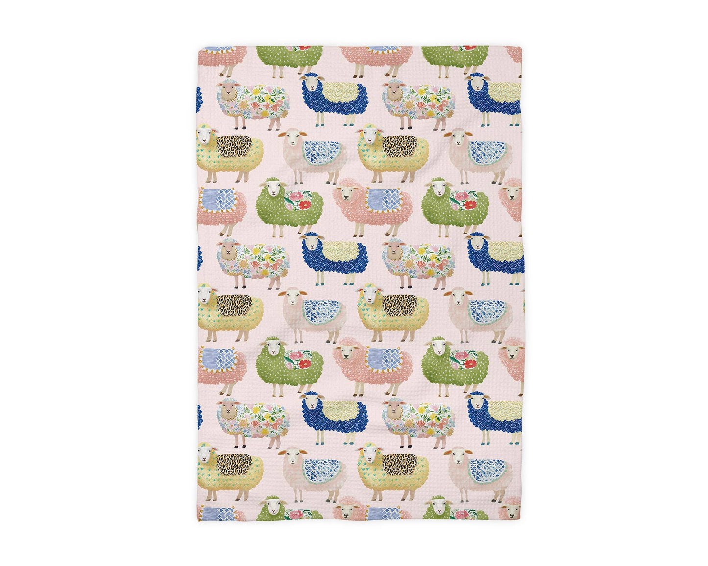 Sheep Dairy Farmhouse Rustic Homestead Kitchen Towel Waffle