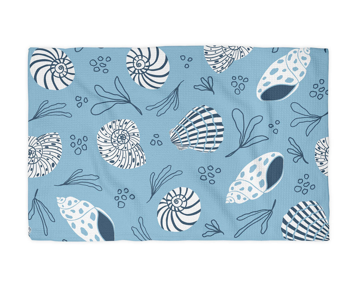 Nautical Seashell Preppy Anchor Beach Ocean Kitchen Towel (Copy)