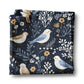 Winter Birds Holiday Baking Tree Berries Kitchen Towel