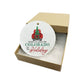 Custom State Location Holiday Metal Ornament Christmas