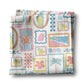 Summer Kitchen Towel Patchwork Nautical Beach Ocean Waffle