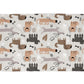 Dog Puppy Dog Mom Lady White Kitchen Towel Waffle Weave Hostess Pet Lover Modern Funky Friend