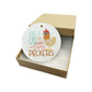 Funny Chicken Metal Ornament, Holiday Farm Animal Home Decor