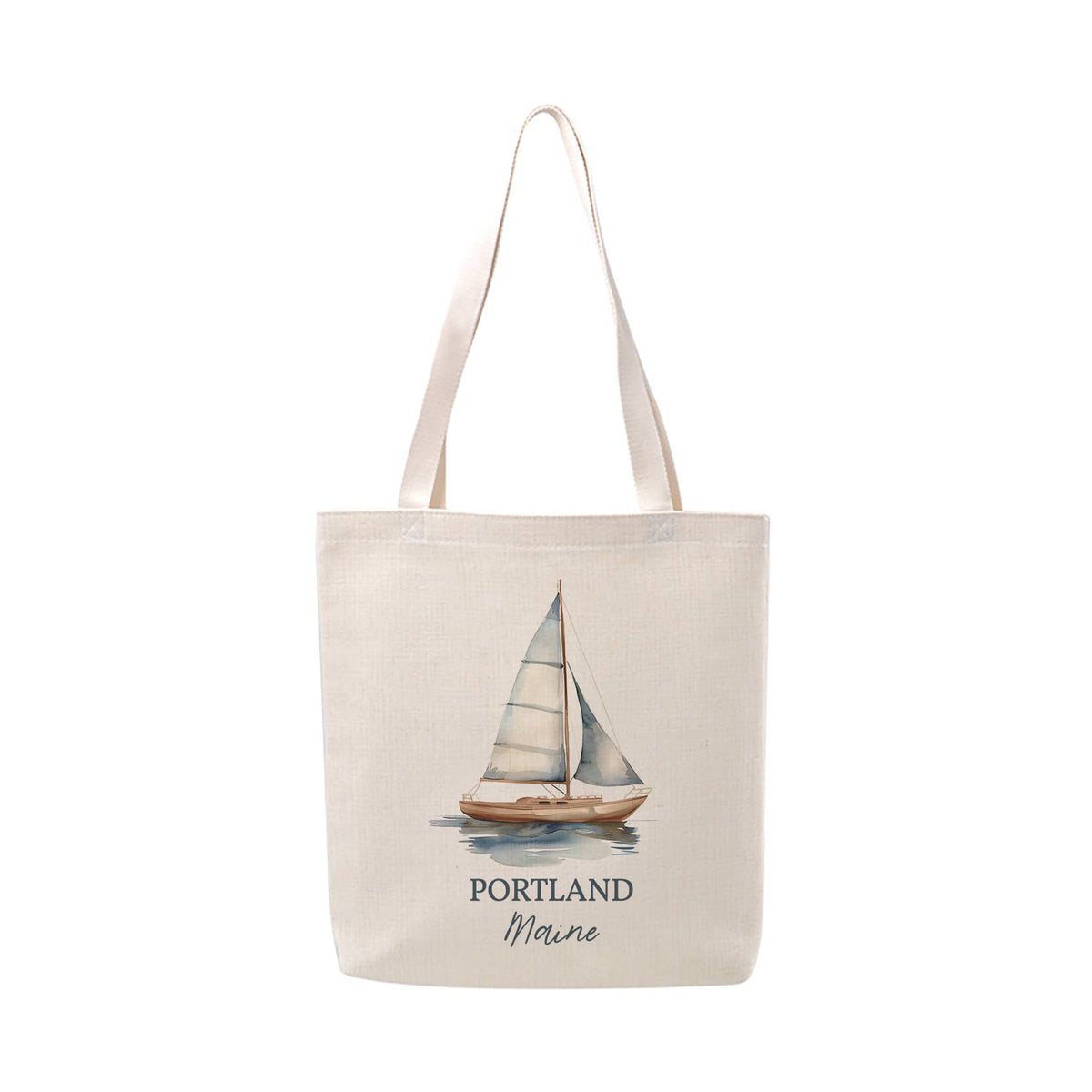 Custom Coastal Nautical Beach Tote Bag Gifts Shopping Market