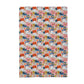 Christmas Letter to Santa Playful Blue Kitchen Towel Waffle