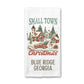 Christmas City State Custom Small Town Local Kitchen Towel