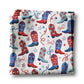 USA 250 Western 4th July Patriotic Kitchen Towel Waffle