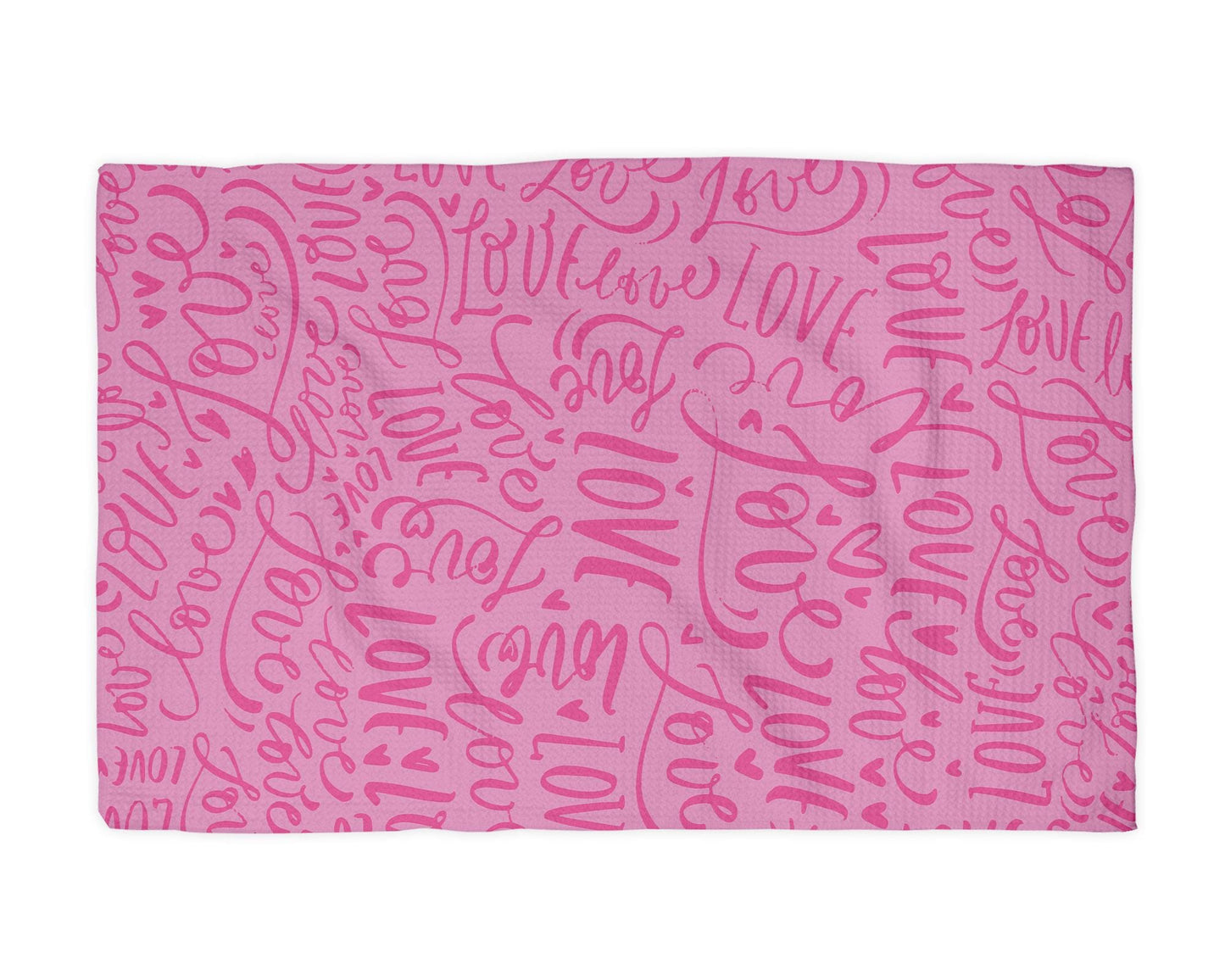 Valentine Kitchen Towel XOXO Galentine Valentine's Day Gift Red Pink February Heart Decor Dish Kitchen