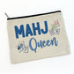 Mahjong Tile Makeup Bag Cosmetic Zipper Pouch Accessory