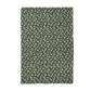 Fall Floral Waffle Weave Kitchen Towel Autumn Flower Boho