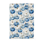 Blue Pumpkin Chinoiserie Fall Coastal Kitchen Towel Waffle