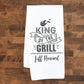Grilling Towel | Mens Kitchen Towel | Men Grilling Gift | Fathers Day Gift | Personalized Dish Towel | Barbecue Gift | Mens Kitchen Gift