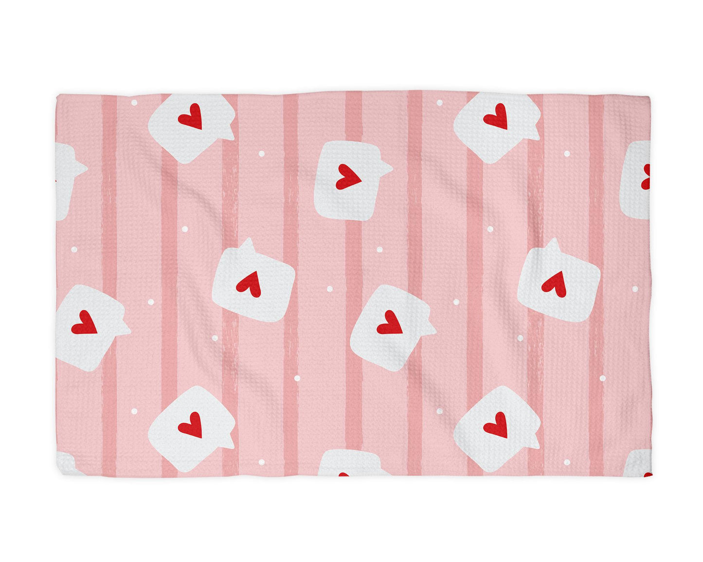 Valentine Kitchen Towel XOXO Galentine Valentine's Day Gift Red Pink February Heart Decor Dish Kitchen