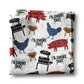 Fathers Day BBQ Grilling Kitchen Towel Butcher Meat Cooking