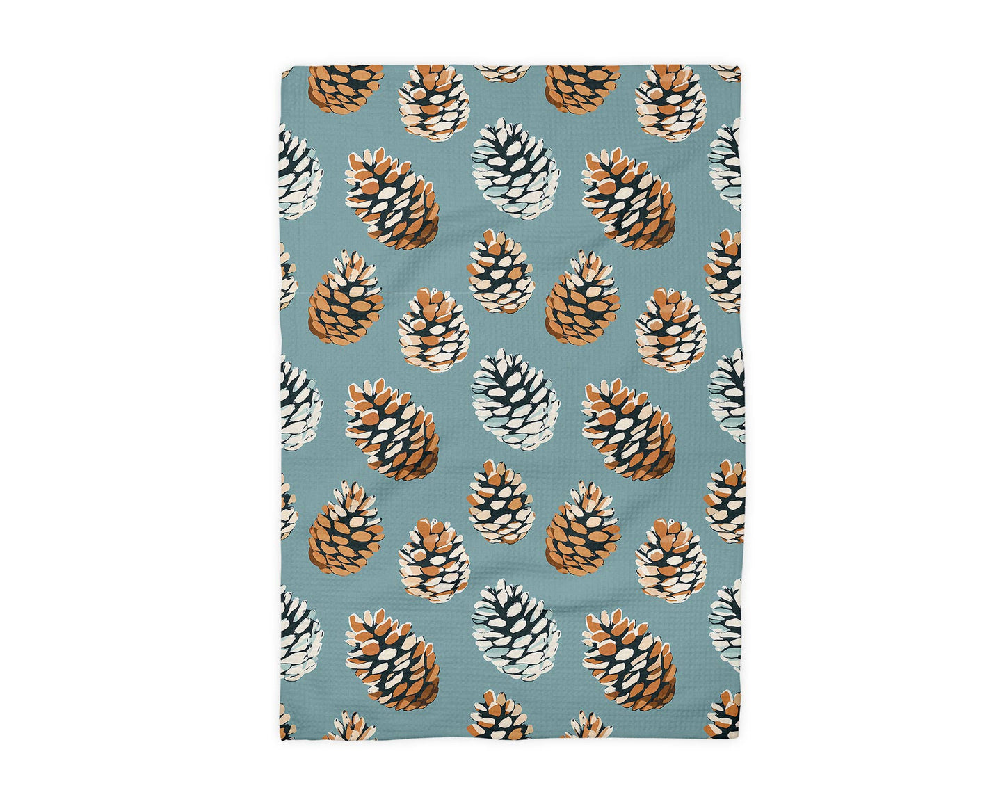 Pinecone Winter Tree Cabin Kitchen Towel Holiday Baking