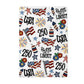USA 250 4th July Patriotic Kitchen Towel Waffle America