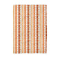 Fall Floral Stripe Blue Pumpkin Coastal Kitchen Towel Waffle