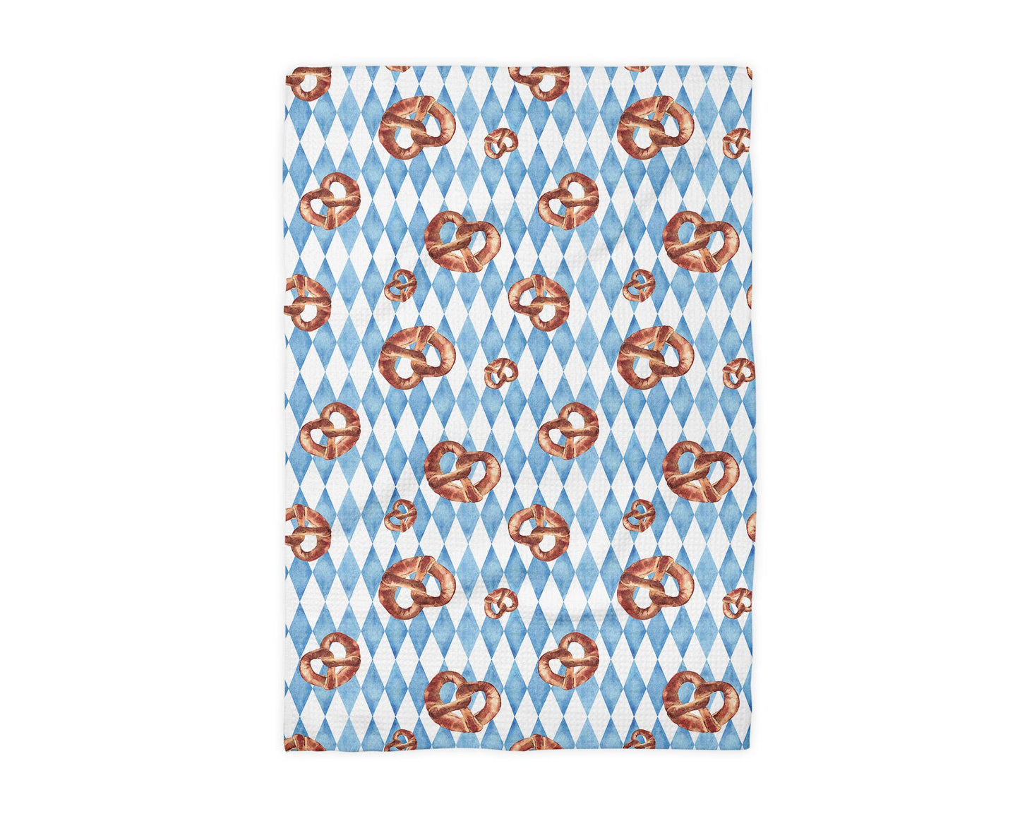 Bavarian German Pretzel Kitchen Towel Oktoberfest Gift