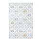 Blue Pumpkin Chinoiserie Fall Coastal Kitchen Towel Waffle