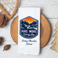 Personalized Hike More Worry Less Waffle Weave Kitchen Towel