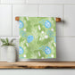 Easter Bunny Kitchen Towel – Waffle Weave, Lint-Free, Super Absorbent, Spring Easter Decor Floral