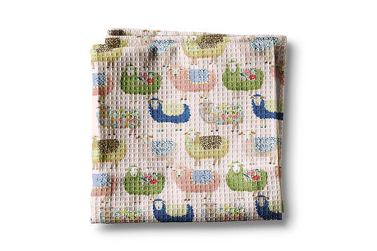 Sheep Dairy Farmhouse Rustic Homestead Kitchen Towel Waffle