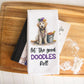Doodle Dog Mardi Gras Kitchen Towel Louisiana New Orleans