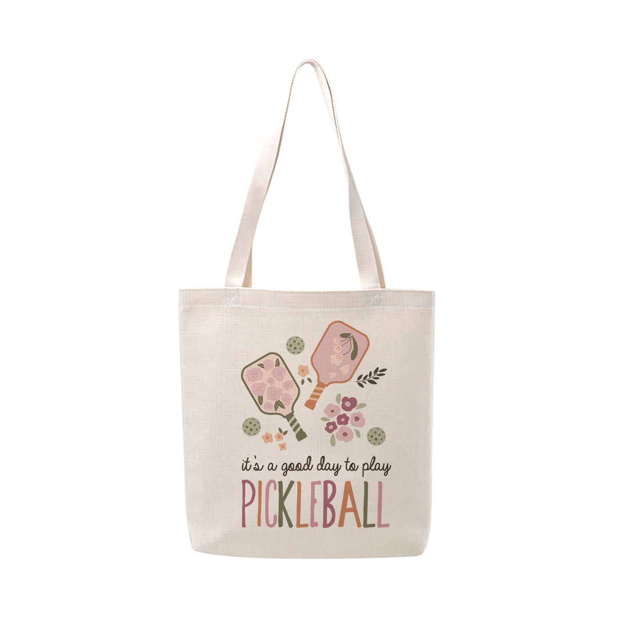 Pickleball Court Tote Bag Gifts Shopping Market Women